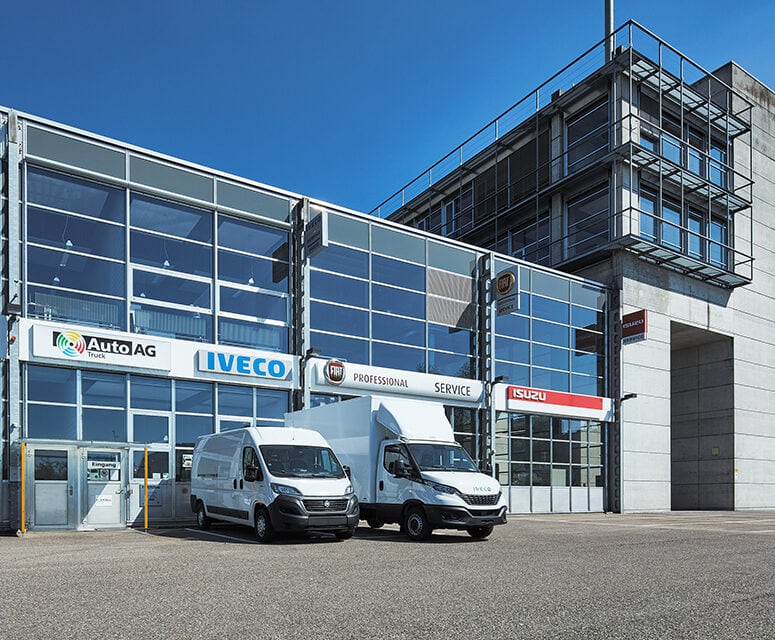Auto AG Truck am Standort Gossau mit IVECO, MAN und Fiat Professional Markenvertretung